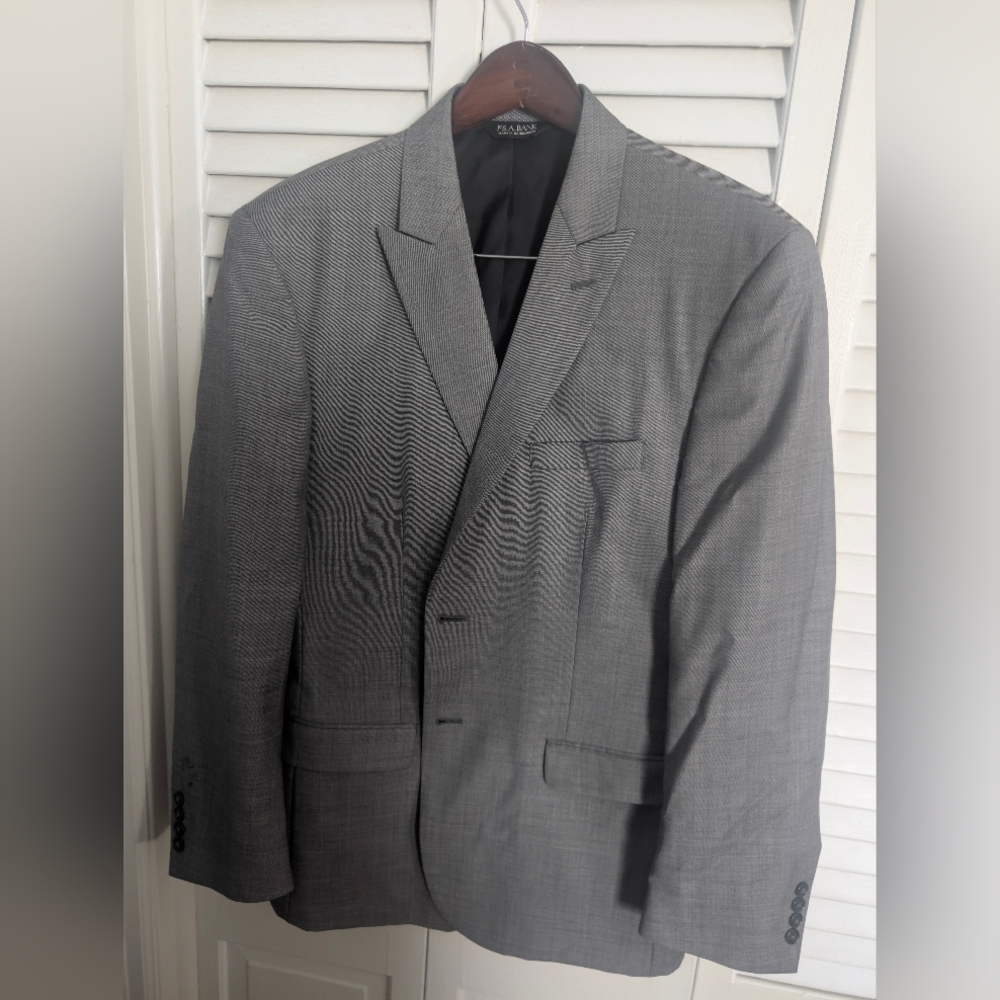 Jos A. Bank Grey Slim Fit Suit